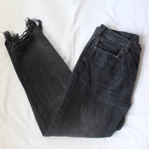 Black cut off Free People jeans
